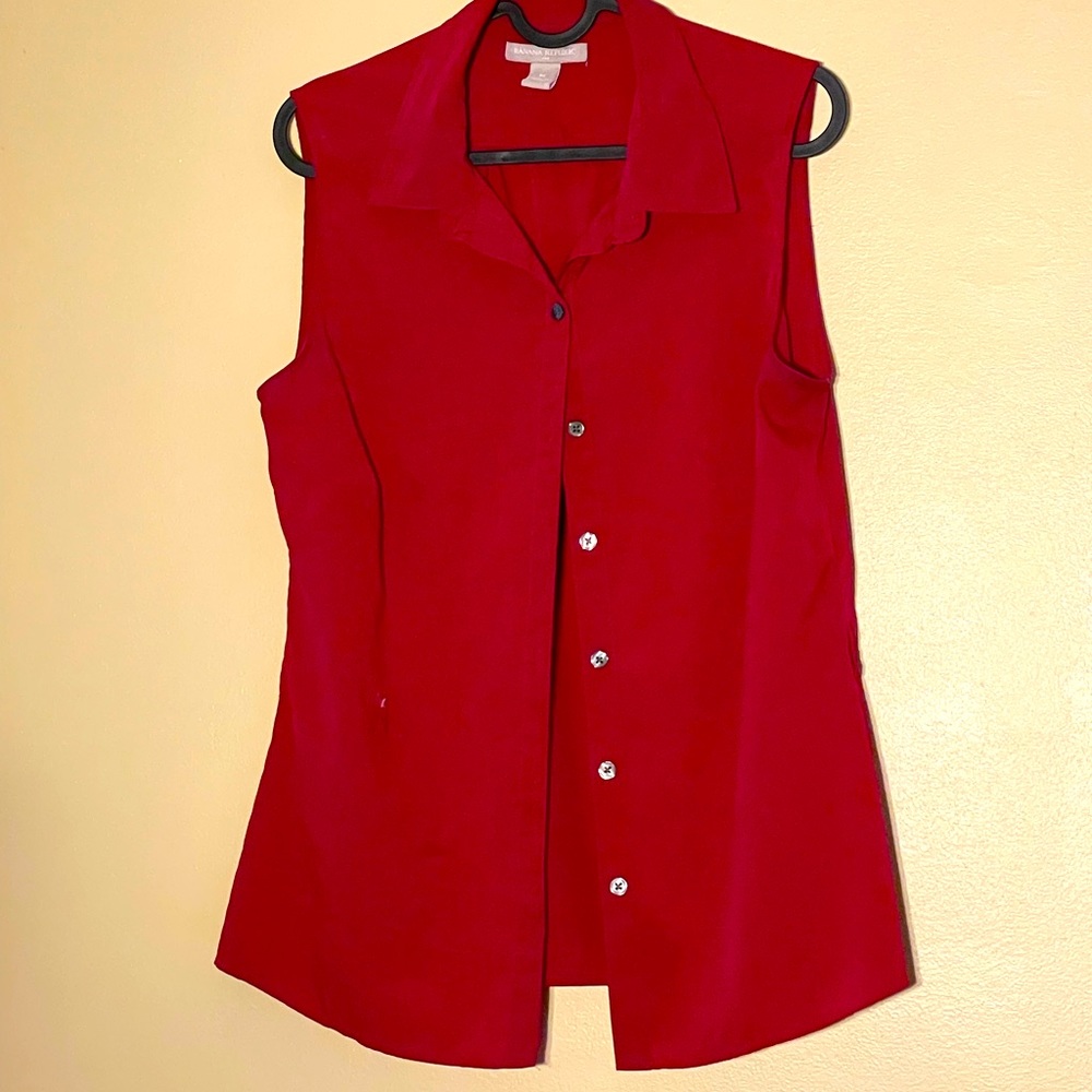 Red Collared Vest